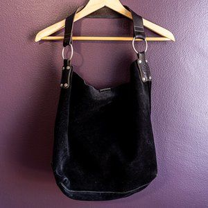 Ellington Black Suede Hobo Bag